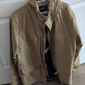 George Men's Size L Khaki Field Jacket